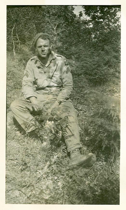 Corporal Wheatley Christensen  Normandy, France 1944.